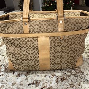 Coach Diaper Bag - Signature Canvas
